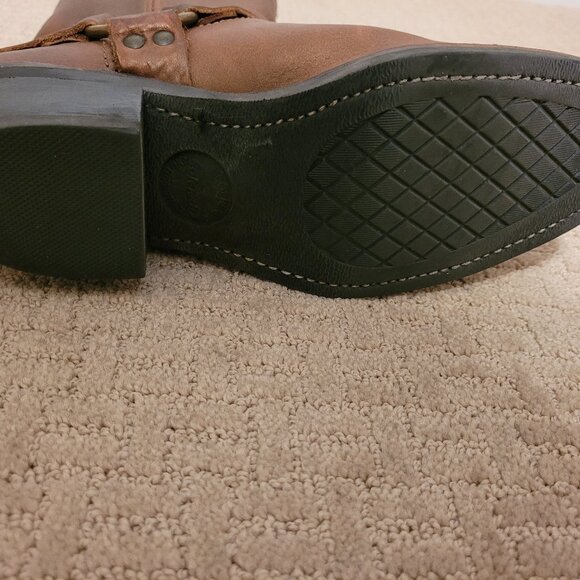 Frye Harness Boot - Gold - Women's Size 9 - Picture 13 of 16